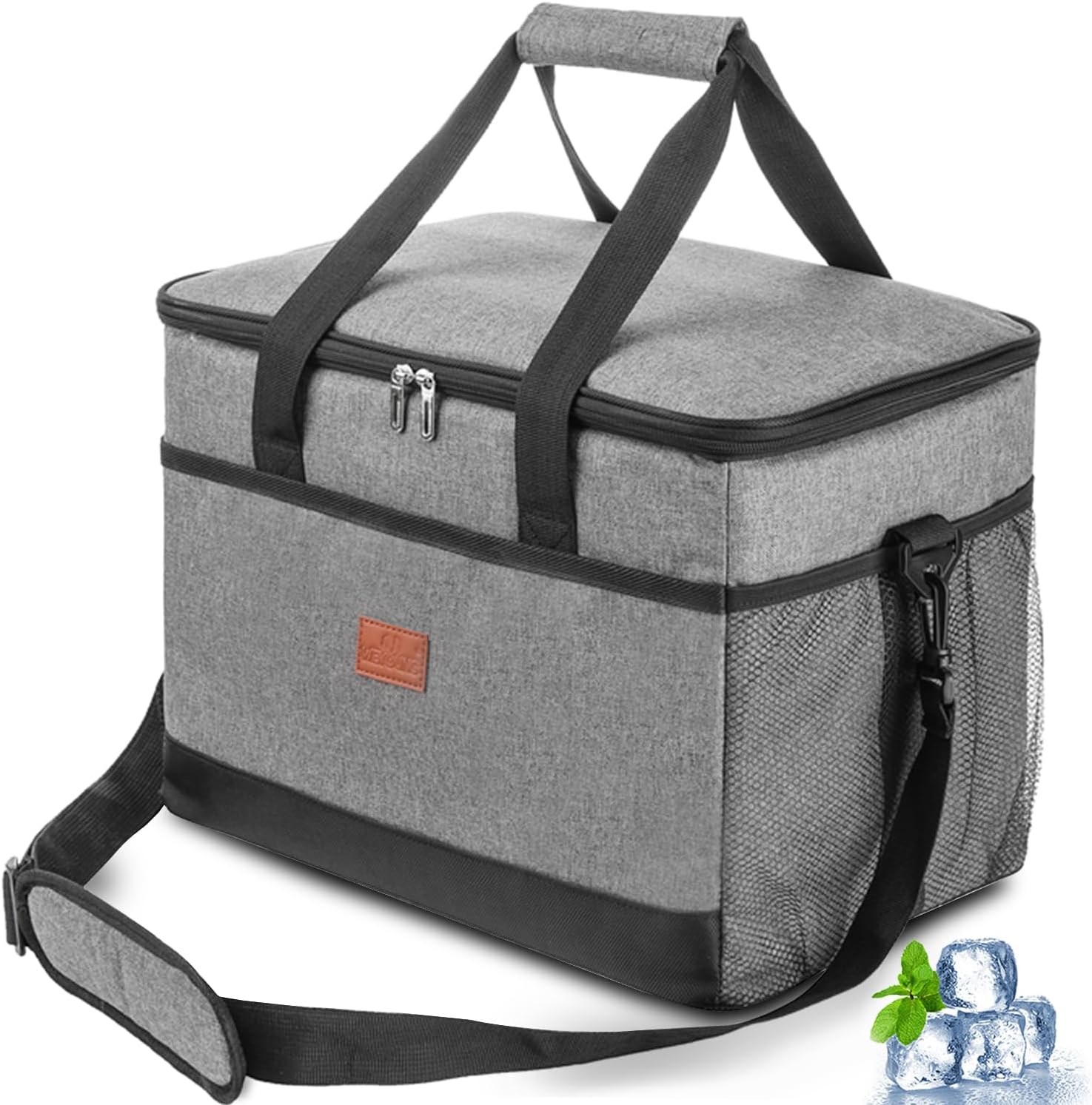 保冷バッグ クーラーボックス クーラーバッグ【2024 強化版】 大容量 30L/35L 保冷 断熱 保温 防水 水漏れ防止 折り畳み収納可能 軽量 手提げと肩掛け両用 ピクニック キャンプ 釣り お