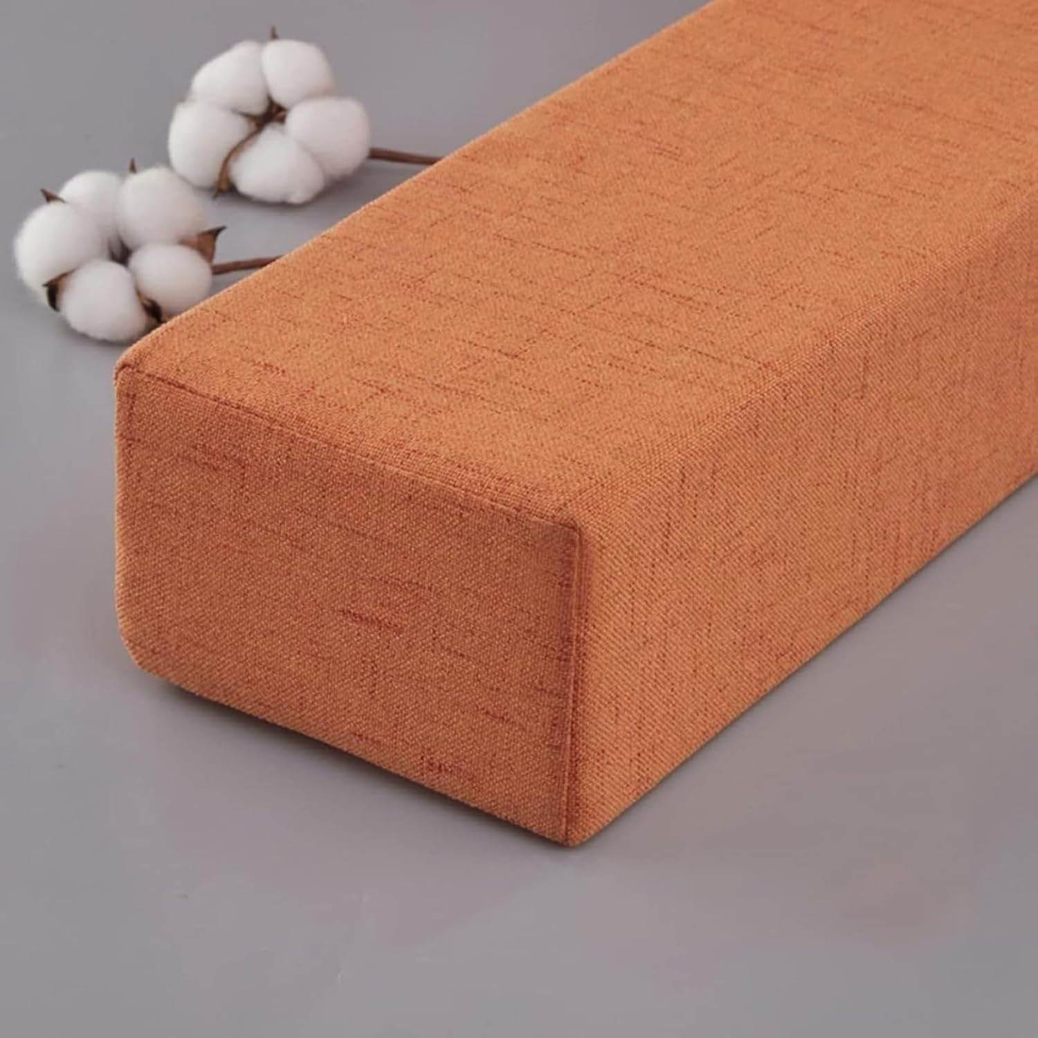 ベッド すきまパッド ソファー マットレス用隙間パッド 背当て 隙間埋め リネン-カーキ（20cm厚さ） すきまスペーサー スポンジ芯 隙間パッド 大きめ すきま防止 ベッド連結 軽量 低反発 ざぶと