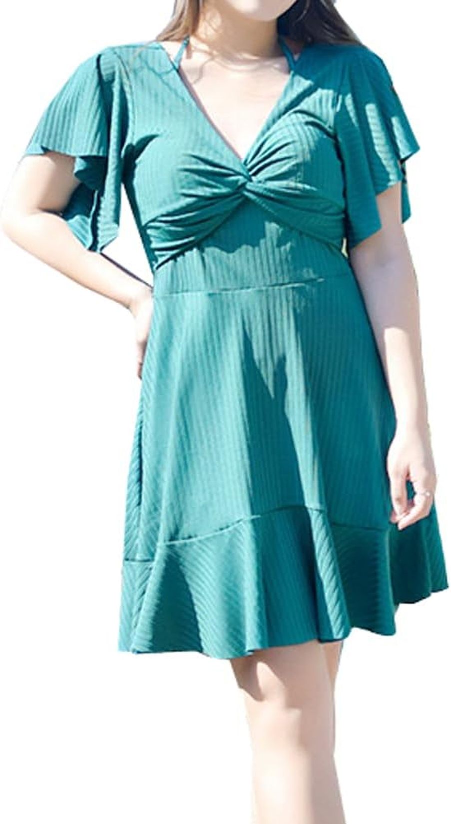 水着 レディース ワンピース水着 大きいサイズ 体型カバー 服みたいな水着 ぽっちゃり ワンピース 背中だし 着痩せ ワイヤー入り パッ..