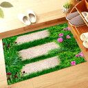 ドアマット 北欧 80X100cm 泥落とし おしゃれ レトロ風 おしゃれ 滑り止め付き 3D花 カラー 模様 吸水 足ふきマット長方形 四角 豪華 ラグ 低反...