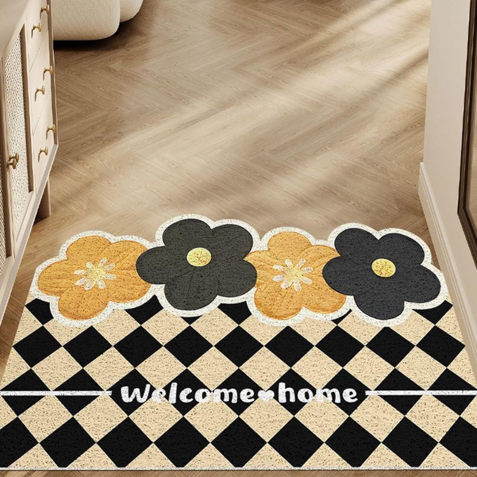 玄関マット ラグ 泥落としマット 幾何学 花柄 プリント おしゃれ カーペット 選べる2タイプ 家庭用 マット 泥除け 滑り止め ベランダ 飲食店 床保護マット 耐磨耗性 足マット お手入れ簡単 綺麗