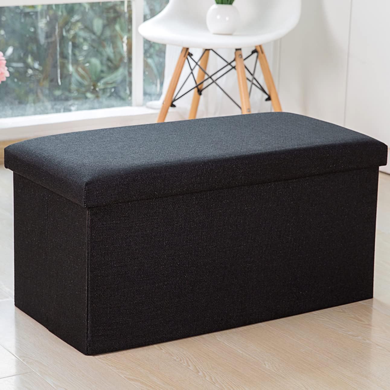 納ボックス オットマン 足置き スツール 収納ケース 折りたたみ 収納スツール コスメ収納 踏み台 ブラック にもできちゃう スツール収納 収納ケース 洋服収納 場所取らない 化粧品収納ボックス 収納