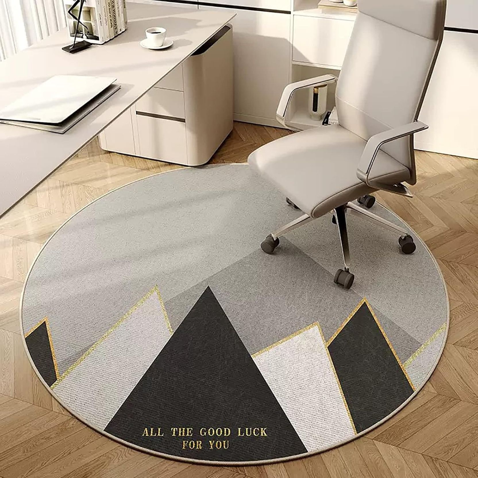 チェアマット ラウンド コンピューター ローリング チェア マット ノンスリップゲーミングチェア木製フロアプロテクターマット 多目的ハードフロアプロテクター ホームオフィスチェアマット用