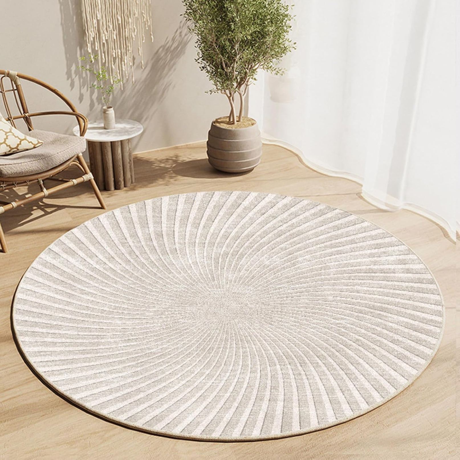 チェアマット ラグカーペット ラグ カーペット フロアマット 床保護 椅子マット 和風 シンプル ラウン..