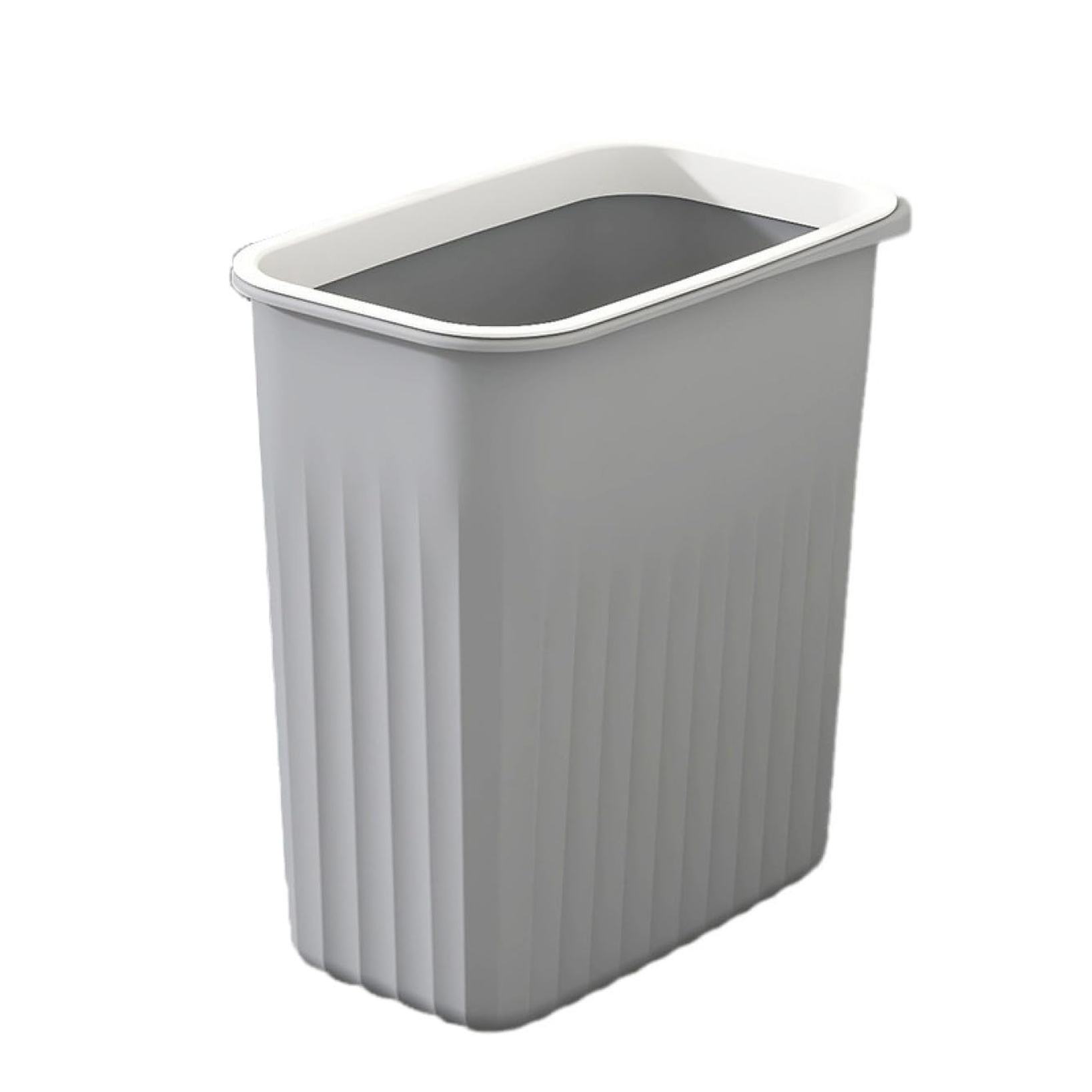 ゴミ箱 くず入れ グレイ おしゃれ シンプル リビング キッチン 洗面所 蓋なしゴミ箱 臭い漏れ防止 新生..