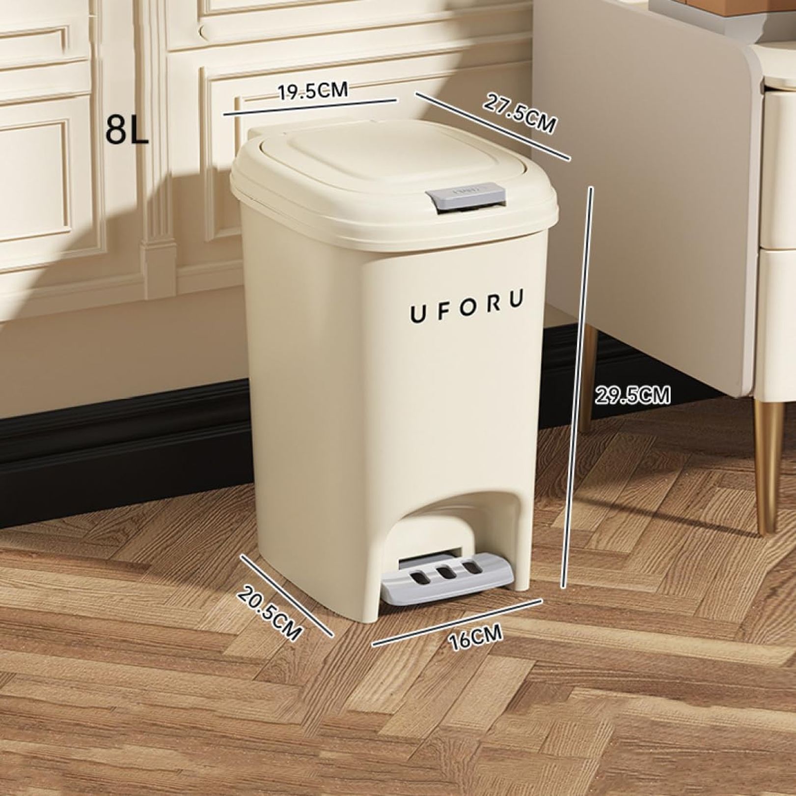 ゴミ箱 キャスター付き 臭気防止 分別 プッシュ式 分別ゴミ箱 オフィス キッチン 蓋 プラスチック モノトーン ペール ふた付き ゴミ袋が見えない スリム おしゃれ 持ち易い シンプル リビング 可