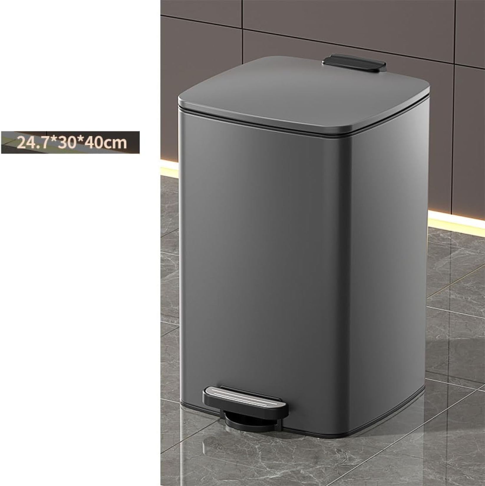 ゴミ箱 ペダル ふた付き おしゃれ スリム ブラック シンプル ダストボックス ステンレス 20L ゴミ箱 ふた付き ダストボックス おしゃれ ペダル オフィス キッチン ステンレス トラッシュカン