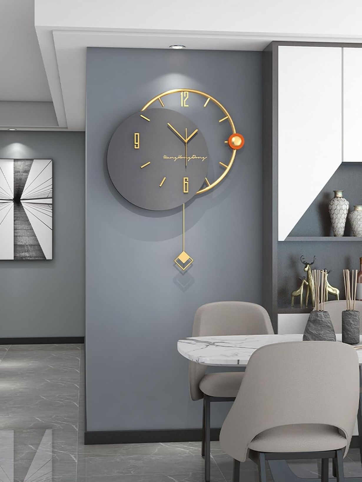 掛け時計、掛け時計 おしゃれ、時計 壁掛け、ウォールクロック、かけ時計、電波 壁掛け時計 静音、純銅..