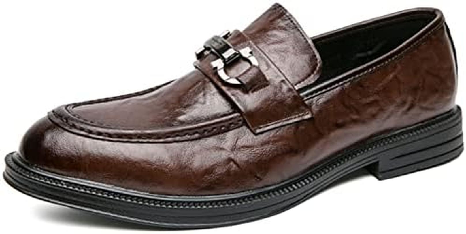 ビジネスシューズ 革靴 ローファー スリッポン メンズ 厚底 本革 ビット ウォーキング カジュアル シュ..