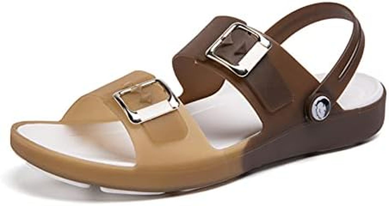 サンダル メンズ オフィス ルーム 手作り シューズ オープントゥ 滑り止め 2way ビーチ スポーツ スリ..