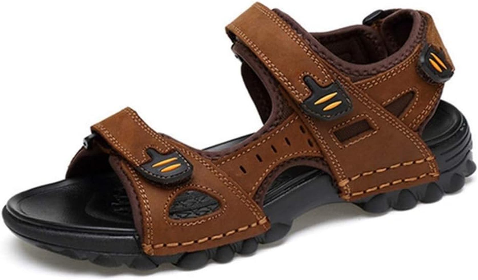 サンダル メンズ 大きいサイズ 革 スポーツサンダル スポサン 歩きやすい 軽量 通気 コンフォートサンダル マジックテープ 夏 滑り止め おしゃれ カジュアル 紳士靴 アウトドア 夏用 ビーチサンダ