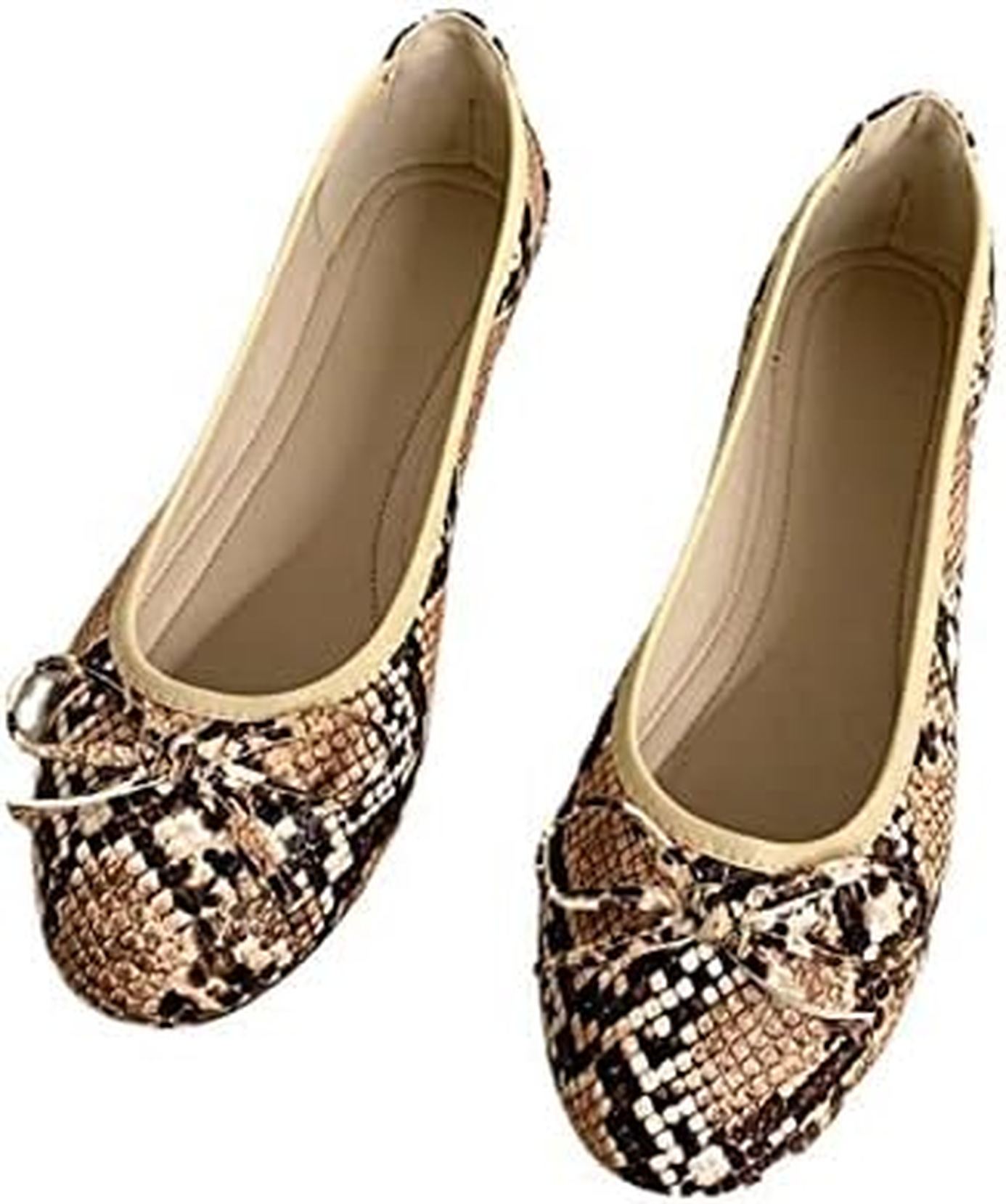 パンプス フラットシューズ レディース モカシン ローヒール アニマル柄 かわいい 美脚 歩きやすい オ..