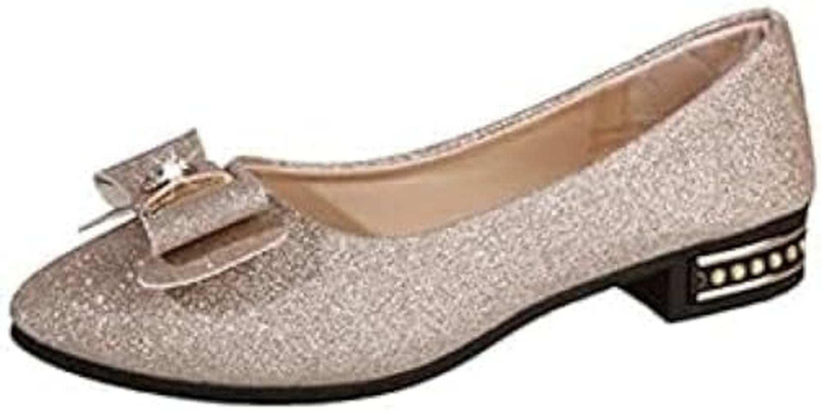 パンプス フラットシューズ ポインテッドトゥ チャンキーヒール ローヒール 結婚式 パーティー 甲浅 かわいい 美脚 ヒール2cm 披露宴 蝶結び 可愛い おしゃれ 歩きやすい 痛くない 履きやすい