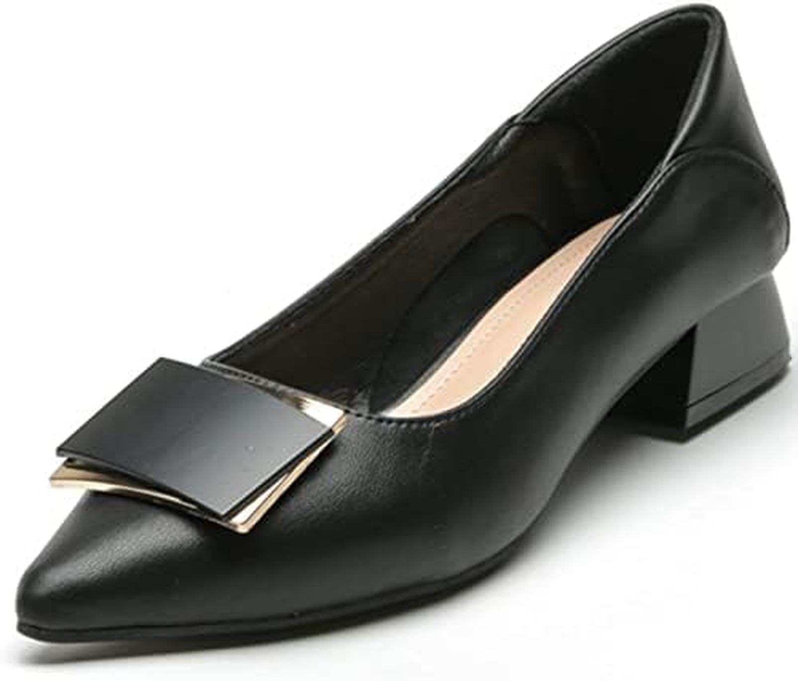 パンプス フラット レディース 牛革 本革 女性靴 オフィス フォーマル 太めヒール ローヒール シューズ 滑り止め 通勤 安定 ビジネス 柔軟性 歩きやすい 晴雨兼用