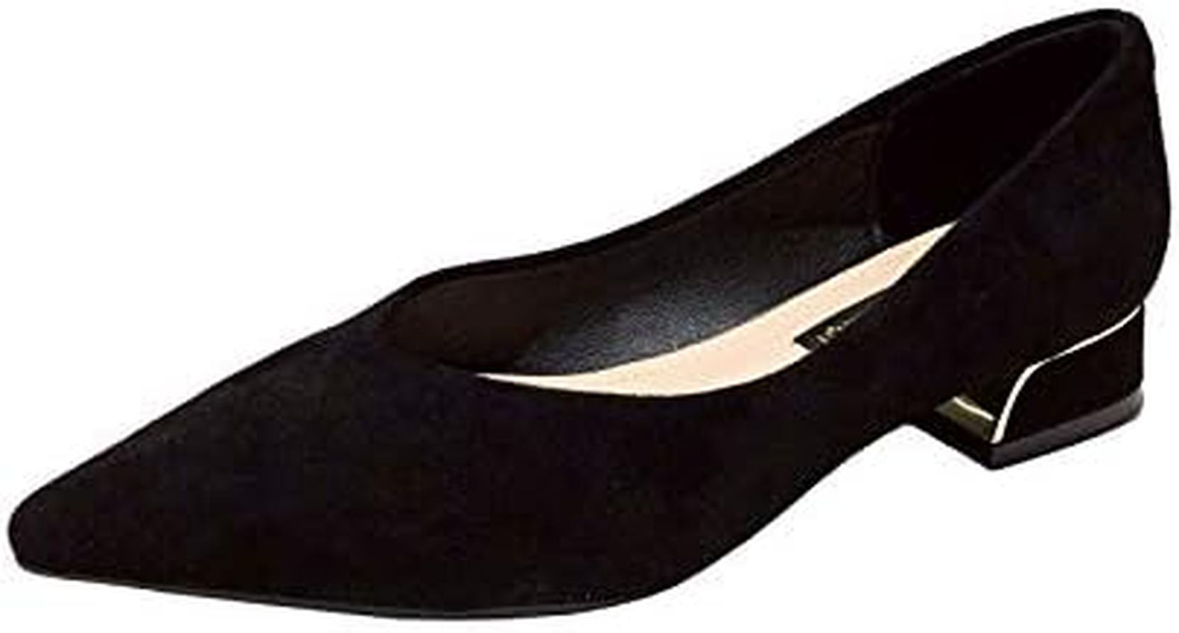 パンプス フラットシューズ レディース ぺたんこ ポインテッドトゥ ローヒール スエード バレエシューズ 柔らかい 歩きやすい カジュアル エレガント 可愛い 謝恩会 パーティー 散歩 同窓会 入学式