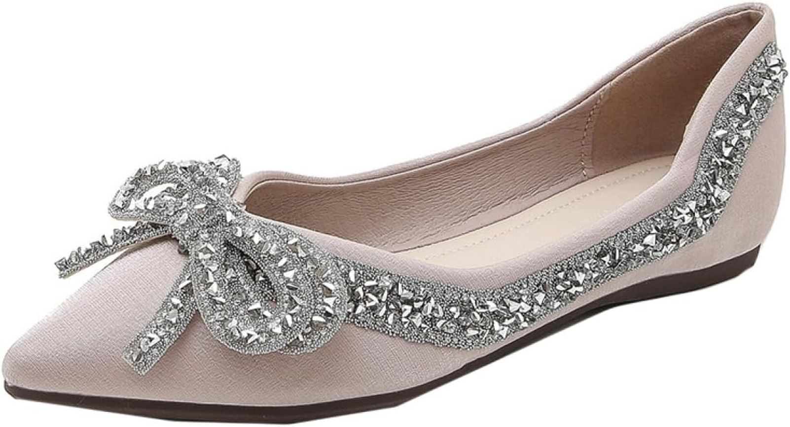 パンプス レディース フラットシューズ ポインテッドトゥ おしゃれ リボン 疲れにくい ウォーキング エレガント 軽量 美脚 ファッション キラキラ入園式 ゆったり ドレス ぺたんこ ママ 春夏秋冬