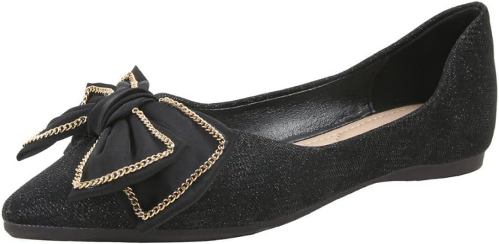 パンプス レディース フラットシューズ おしゃれ キラキラ ポインテッドトゥ 美脚 ローヒール 履きやすい 疲れない 滑り止め カジュアル フォーマル 走れる クッション 婦人靴 美脚パーティ 大きい