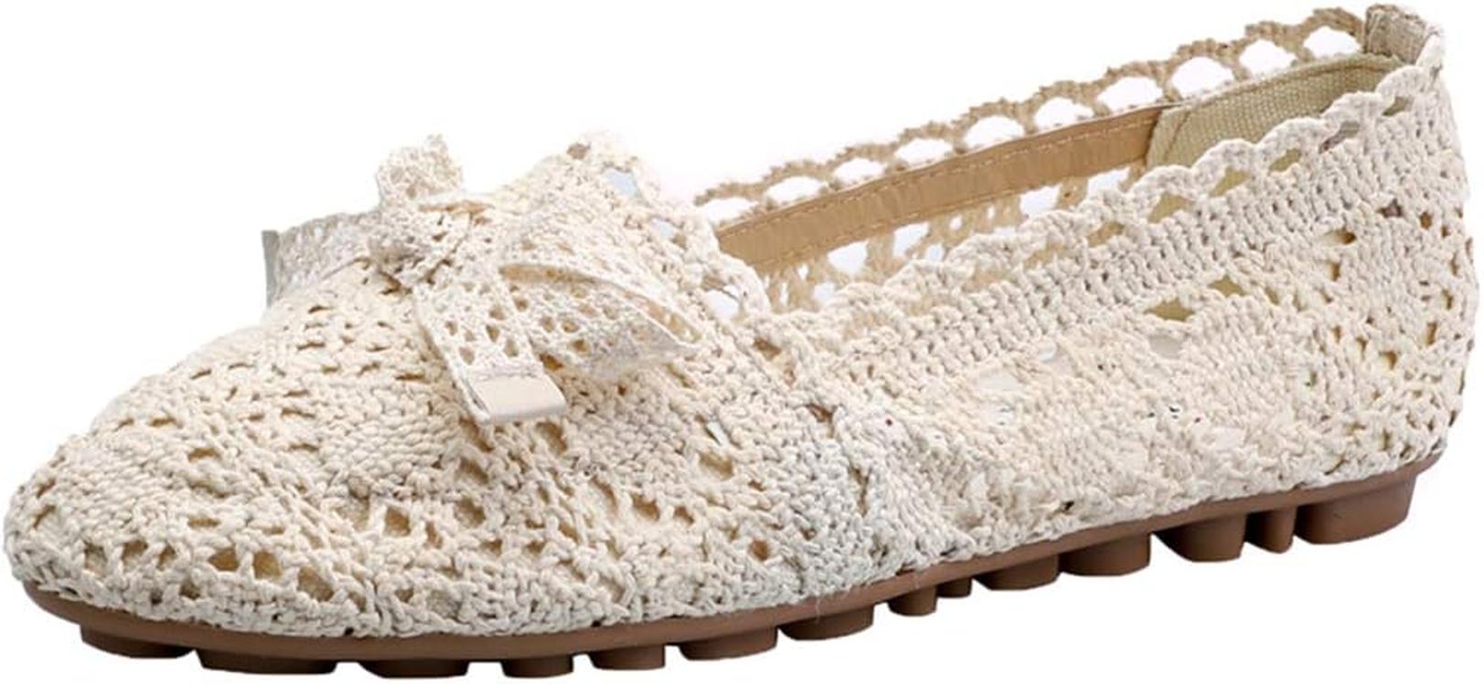 可愛い パンプス ぺたんこ靴 レディース レース リボン付き フラット ローヒール ママ 妊婦 凹凸付きソール 滑り止め 軽量 速乾性 蒸れない 歩きやすい ドライビングシューズ スリッポン 通気性