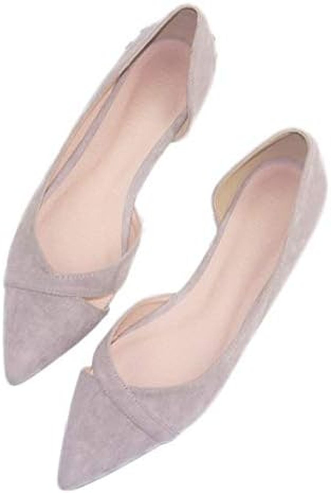 パンプス フラットシューズ ポインテッドトゥ ローヒール 痛くない 小さいサイズ 大きいサイズ 履きやすい ぺたんこ レディース ポインテッド フラットシューズ ペタンコ歩きやすい 疲れない スエード