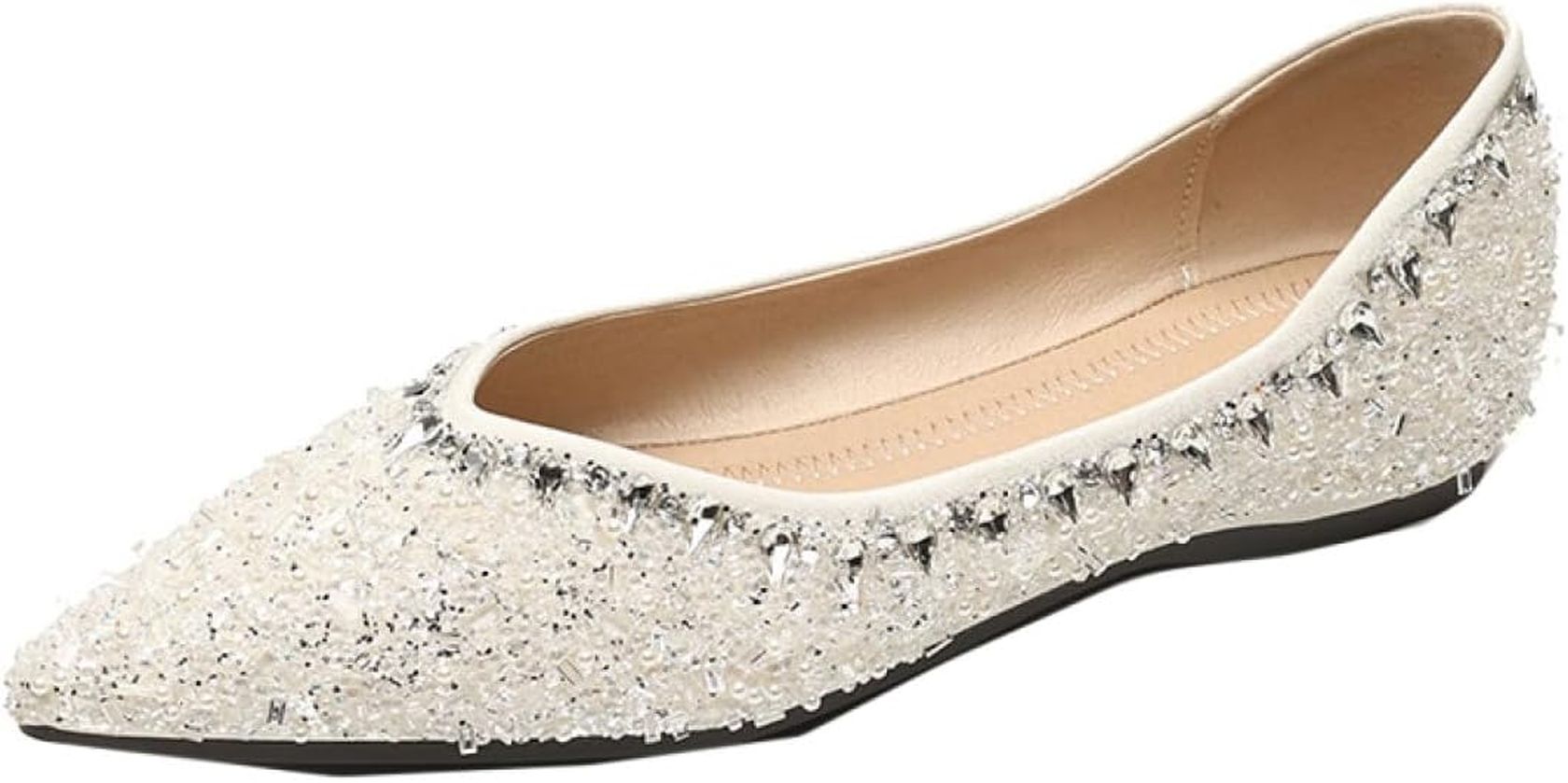 パンプス レディース フラットシューズ ぺたんこ 可愛い ビジュー キラキラ フラット ドライビングシューズ 歩きやすい 疲れない 結婚式 仕事 通気 ローファー フォーマル 春秋 オフィスオシャレ