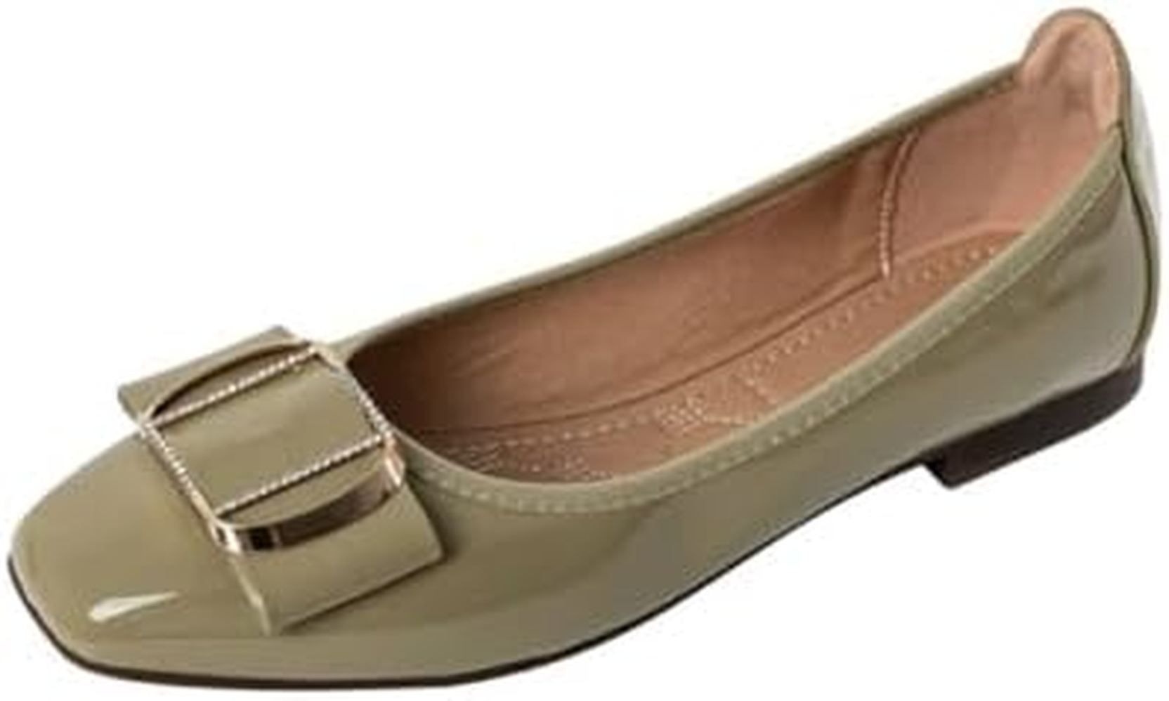 パンプス フラットシューズ フラットレディース クッション エナメル 歩きやすい 大きいサイズ 通気 スクエアトゥ 痛くない フラット バレエシューズ ローヒール パーティー 美脚 ぺたんこ ぺたんこ