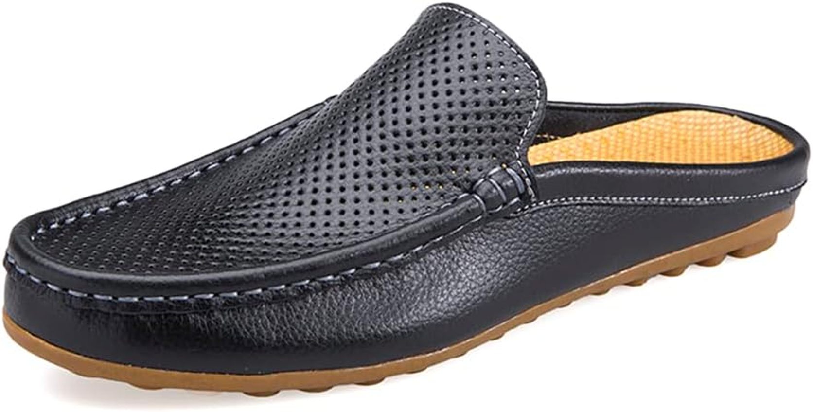 ビジネス サンダル かかとなし メンズ メッシュ スリッポン スリッパ 革靴 ローファー 軽量 疲れない 通気性