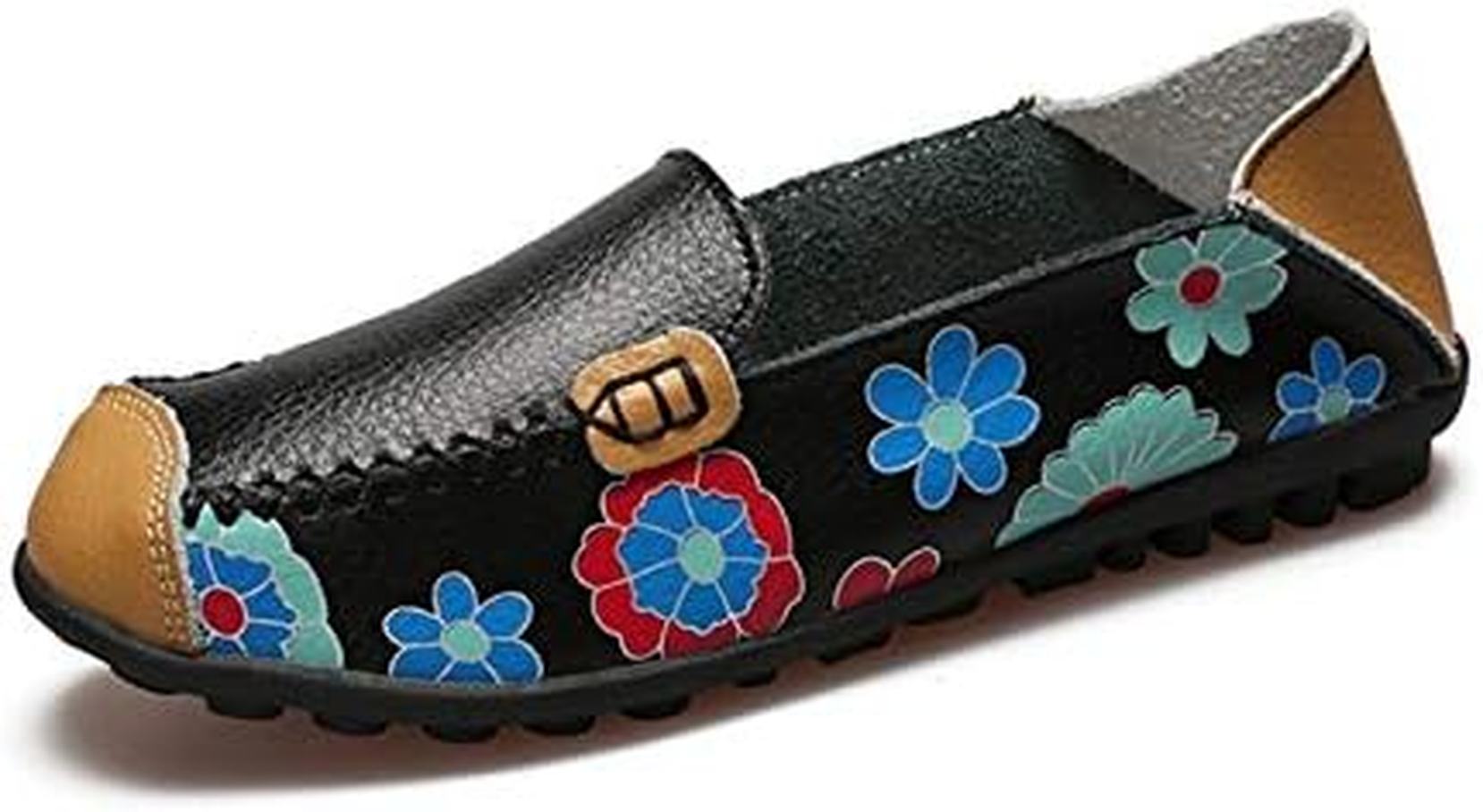 シンプルローファー ドライビングシューズ スムース レディース靴 カジュアル 低反発 クッション マニッシュ 黒 クラシカル ドライブ ワイズ 3e フラットシューズ ウォーキング 大きいサイズ 花柄