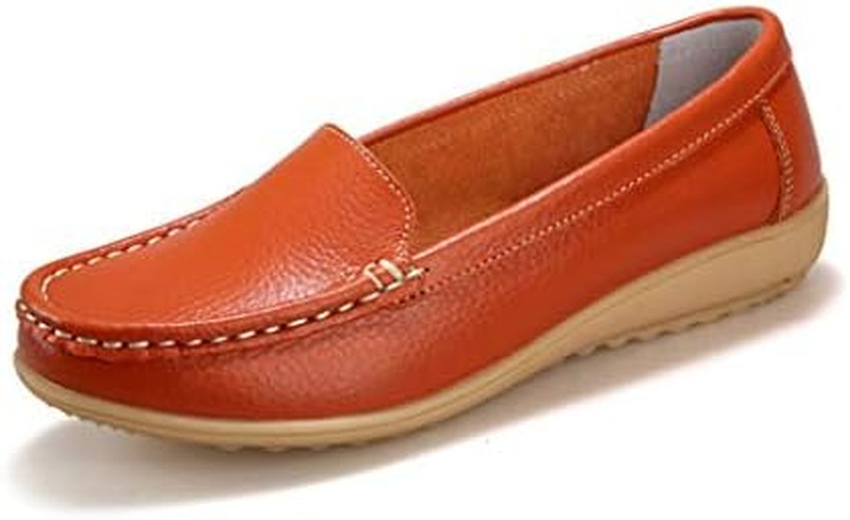 レディース モカシン ローファー パンプス フラットシューズ スリッポン ウェッジヒール 黒 白 柔らか ..