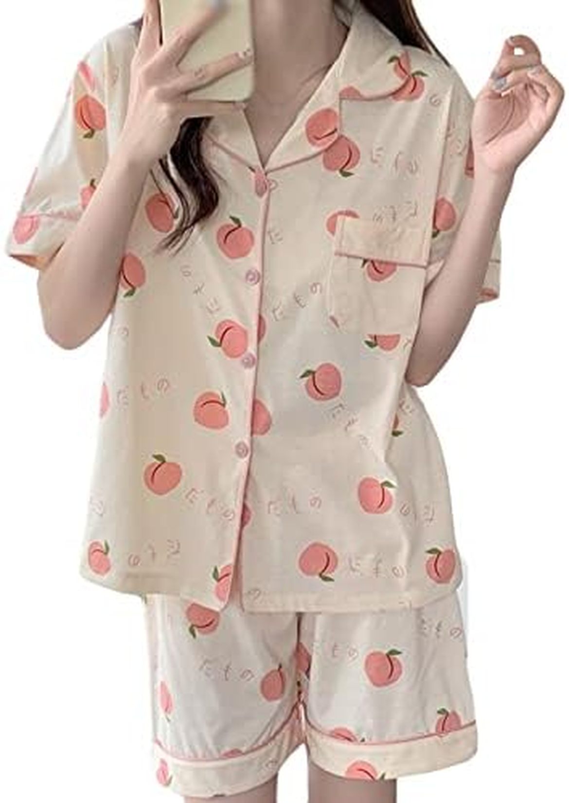 部屋着 綿 半袖 シャツパジャマ 上下セット ルームウェア セット パジャマ レディース 夏 ショートパンツ 春 前開き ルームウエア ナイトウェア 大人 おしゃれ リラックスウェア プレゼント かわ