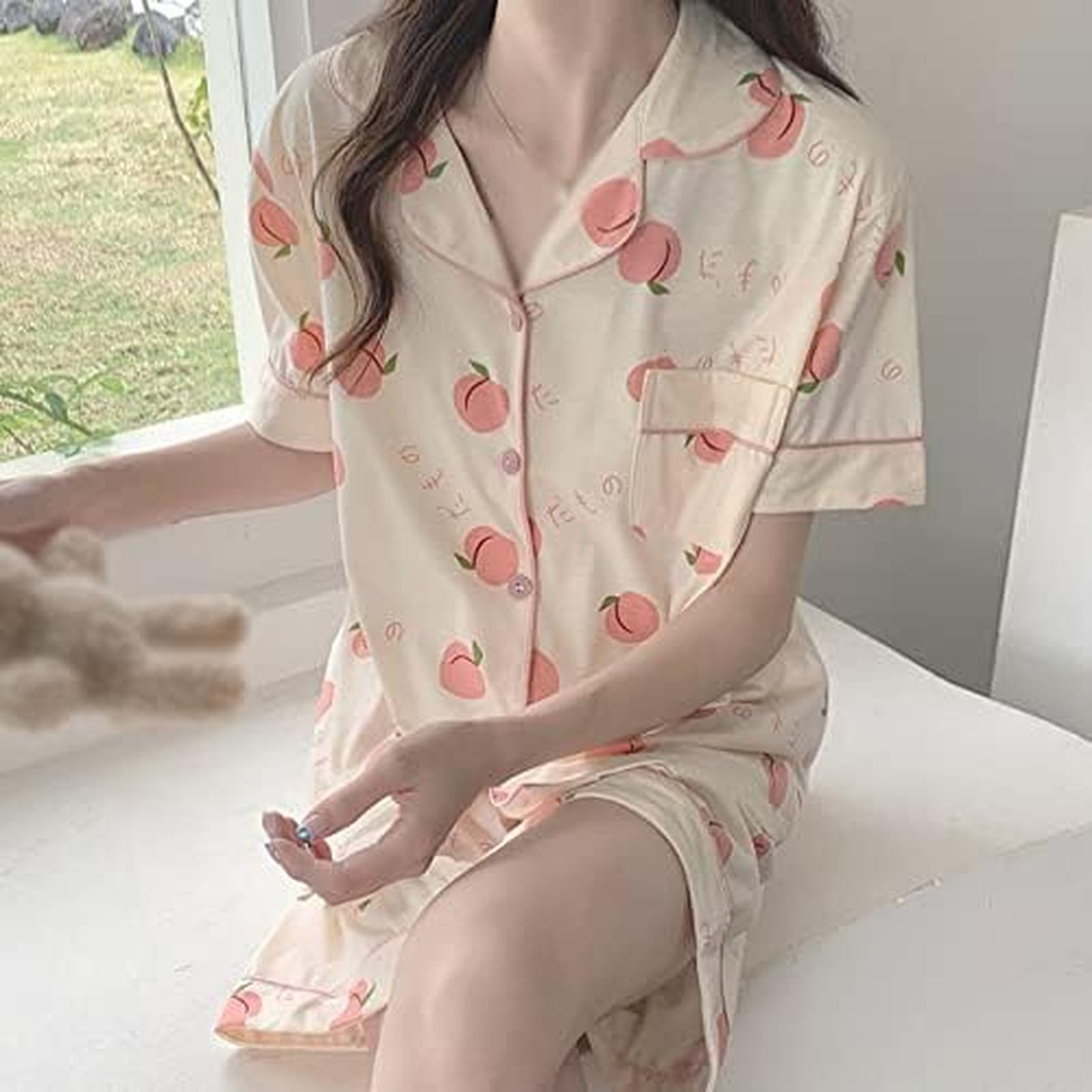 部屋着 綿 半袖 シャツパジャマ 上下セット ルームウェア セット パジャマ レディース 夏 ショートパンツ 春 前開き ルームウエア ナイトウェア 大人 おしゃれ リラックスウェア プレゼント かわ