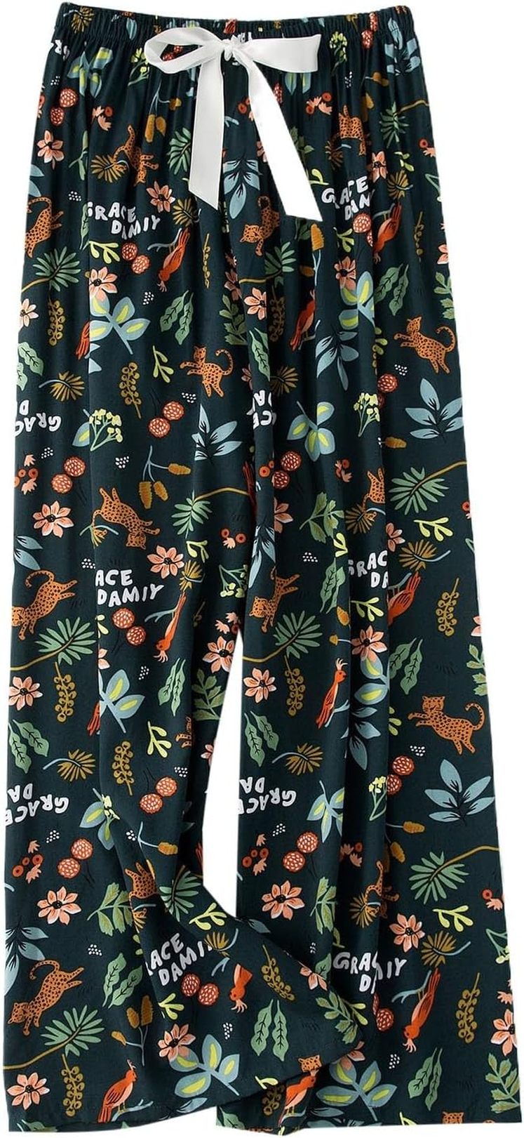 パジャマ ズボン レディース 夏 ロングパンツ 動きやすい ビーチパンツ 快適な 軽量 ズボンだけ 薄手 ..