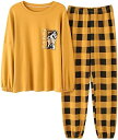 ルームウェア レディース 長袖 パジャマ 綿 上下セット かわいい 春秋 薄手 Tシャツパジャマ ゆったり 肌に優しい 柔らか おしゃれ 女性 寝間着 ガールズ...