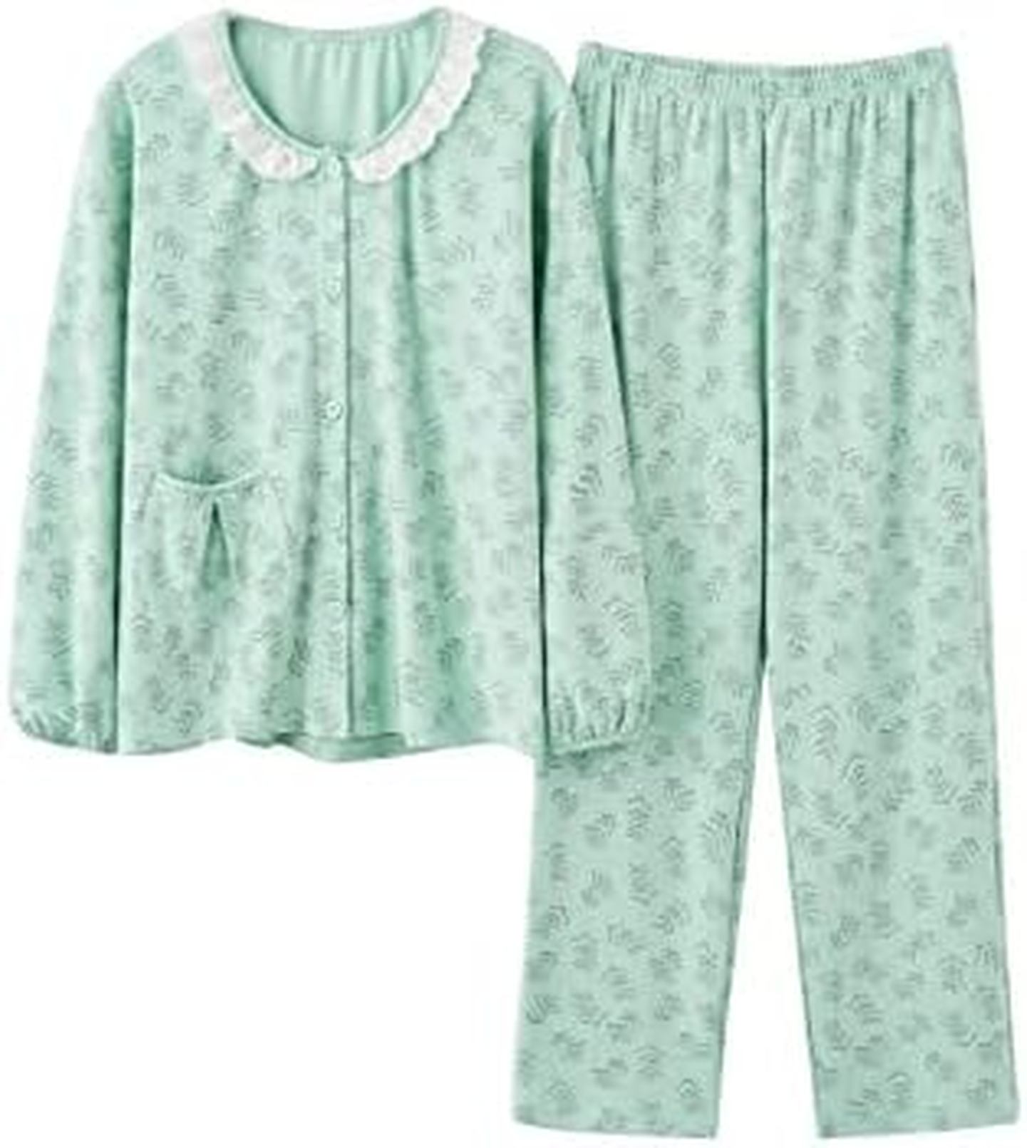 ルームウェア レディース パジャマ 上下セット 部屋着 長袖 綿 秋 可愛い