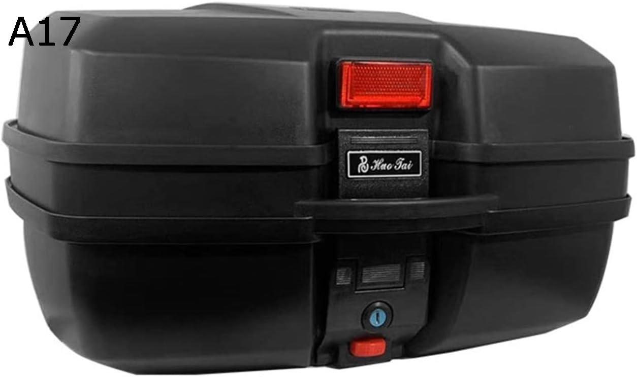 バイクトップケース リアボックス 48L バイクボックス バイクパーツセンター バイク用ボックス 大容量 原付 脱可能式 フルフェイス収納 ヘルメット入れ