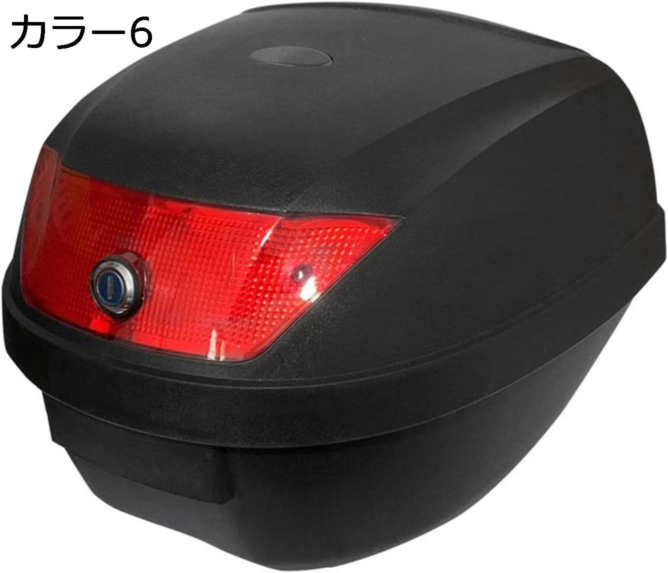 バイク トップケース リアボックス バイクボックス バイク用ボックス 大容量 原付 脱可能式 スクーター フルフェイス収納 ヘルメット入れ