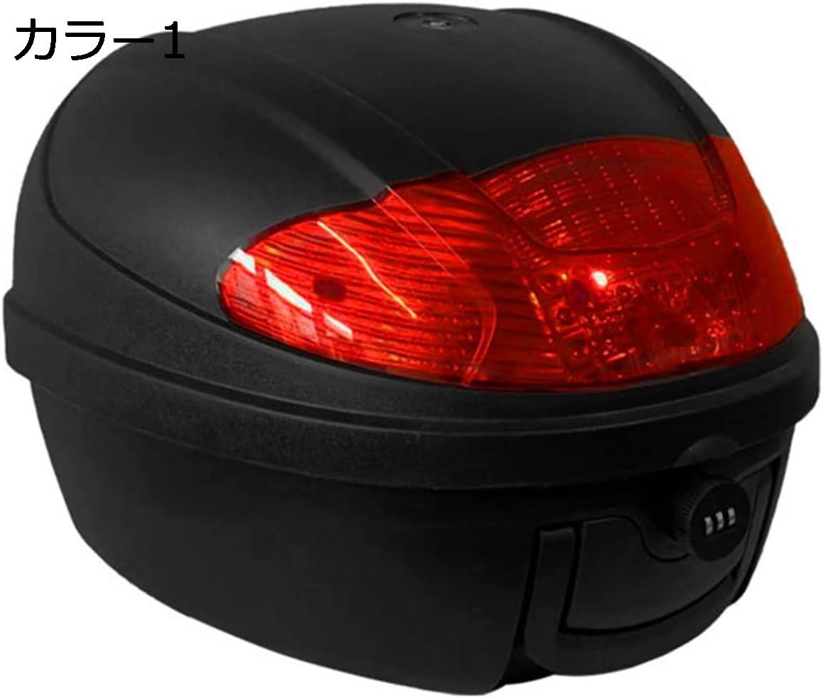 バイク リアボックス トップケース 31L バイクボックス バイク用ボックス 大容量 原付 脱可能式 スクーター フルフェイス収納 ヘルメット入れ