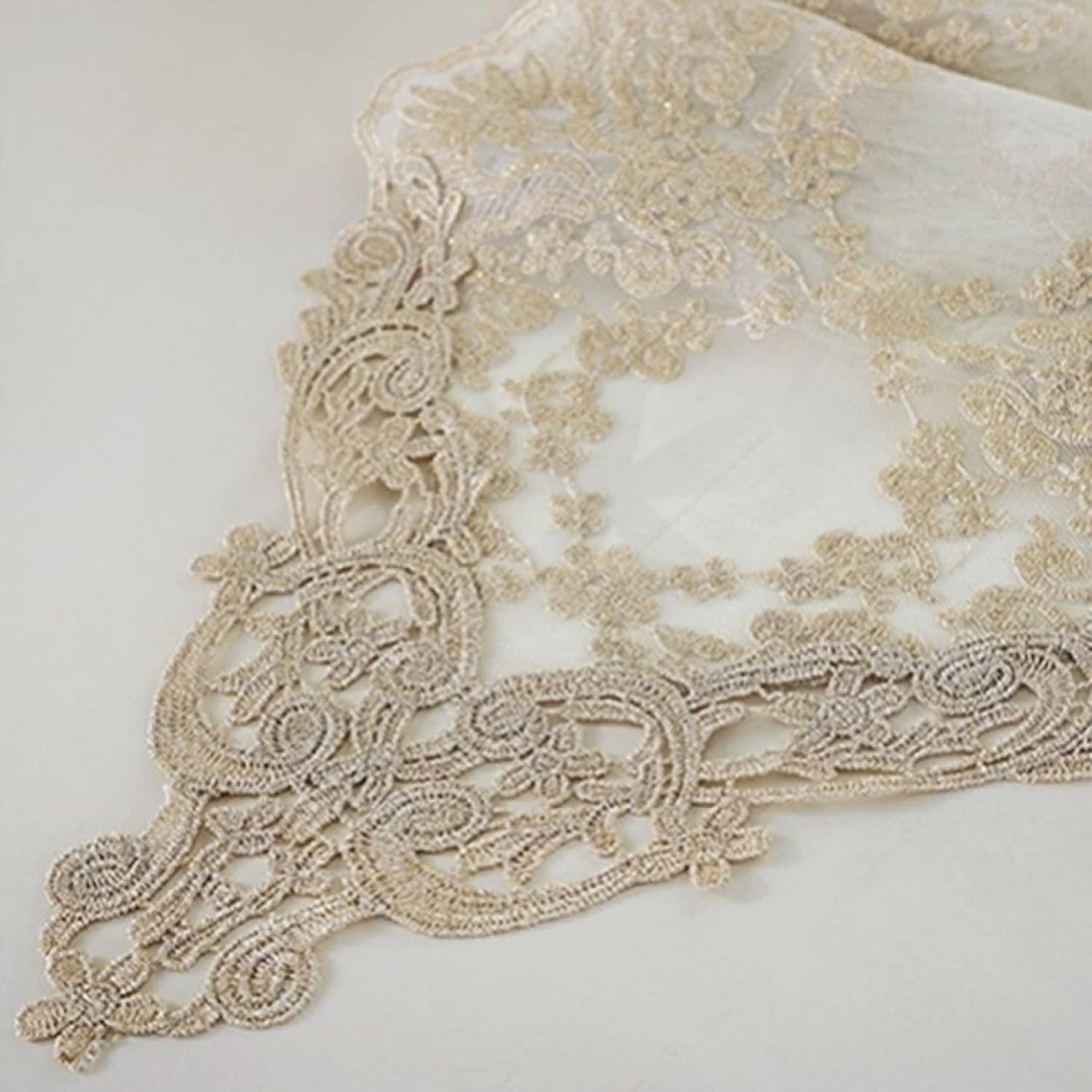 テーブルランナー テーブルクロス レース長方形 北欧 風 テーブルセンター 食卓飾り ヨーロッパスタイル シンプル 刺繍 レース ゴールド 結婚式の宴会の装飾 ...