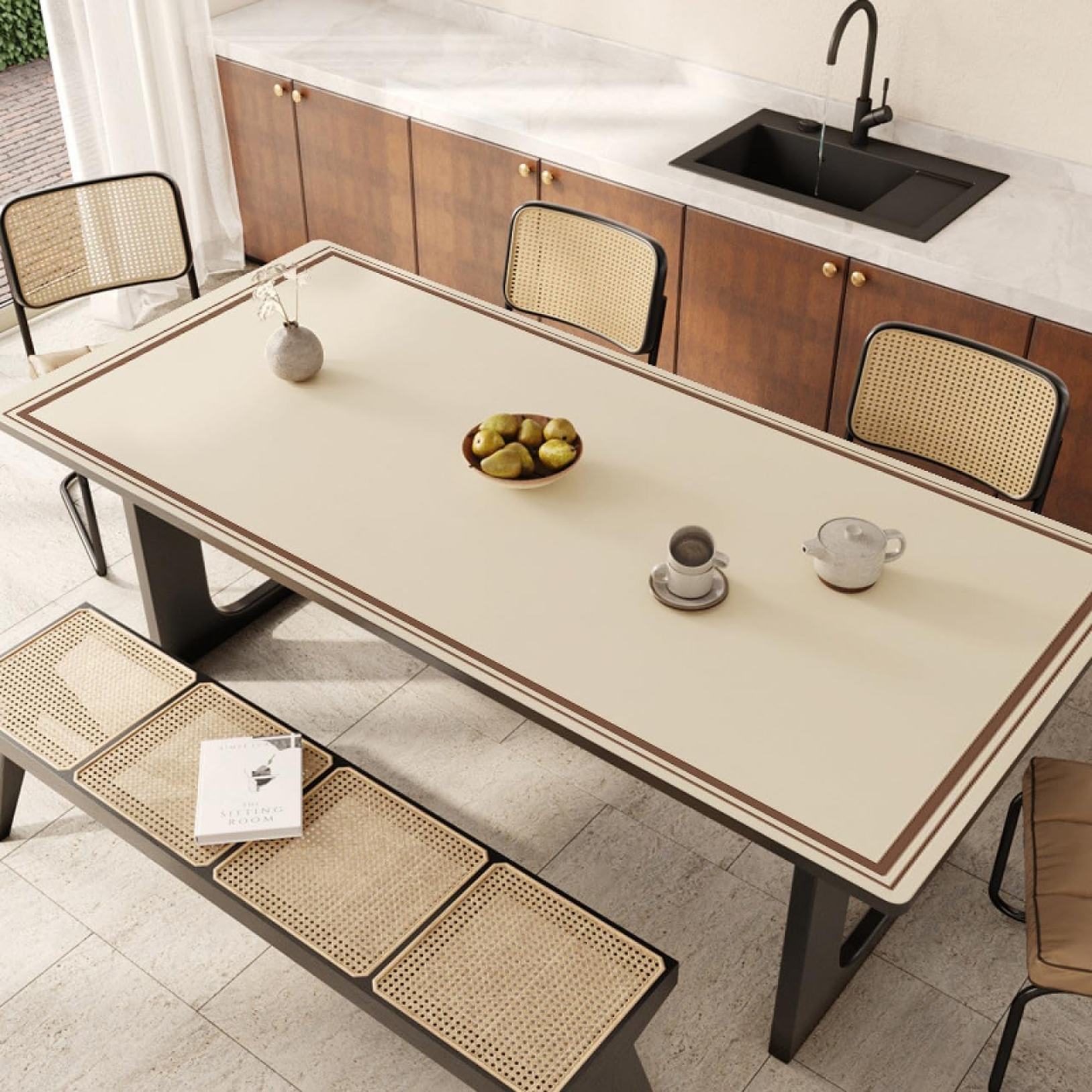 テーブルクロス PU製 テーブルクロス テーブルマット 北欧 デスクマット マット テーブルカバー 長方形 防水 撥水加工 耐久 汚れつきにくい カフェ 喫茶店...