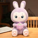可愛い ウサギ リアル 兎 42cm ぬいぐるみ 本物そっくり おもちゃ 柔らかい 兎 パープル 縫い包み ウサギ抱き枕 低反発 ウサギ 縫い包み 添い寝 大き...