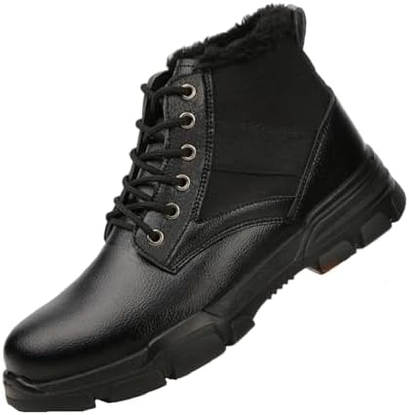 安全靴 ユニセックスの冬用靴 男性用 作業靴 労働保護靴 耐久性 耐摩耗性 美しくファッショナブルな安全靴は 配管工 農家 コンクリート労働者に最適です。 耐スマッシュ 安全靴ハイトップ 踏抜き防止