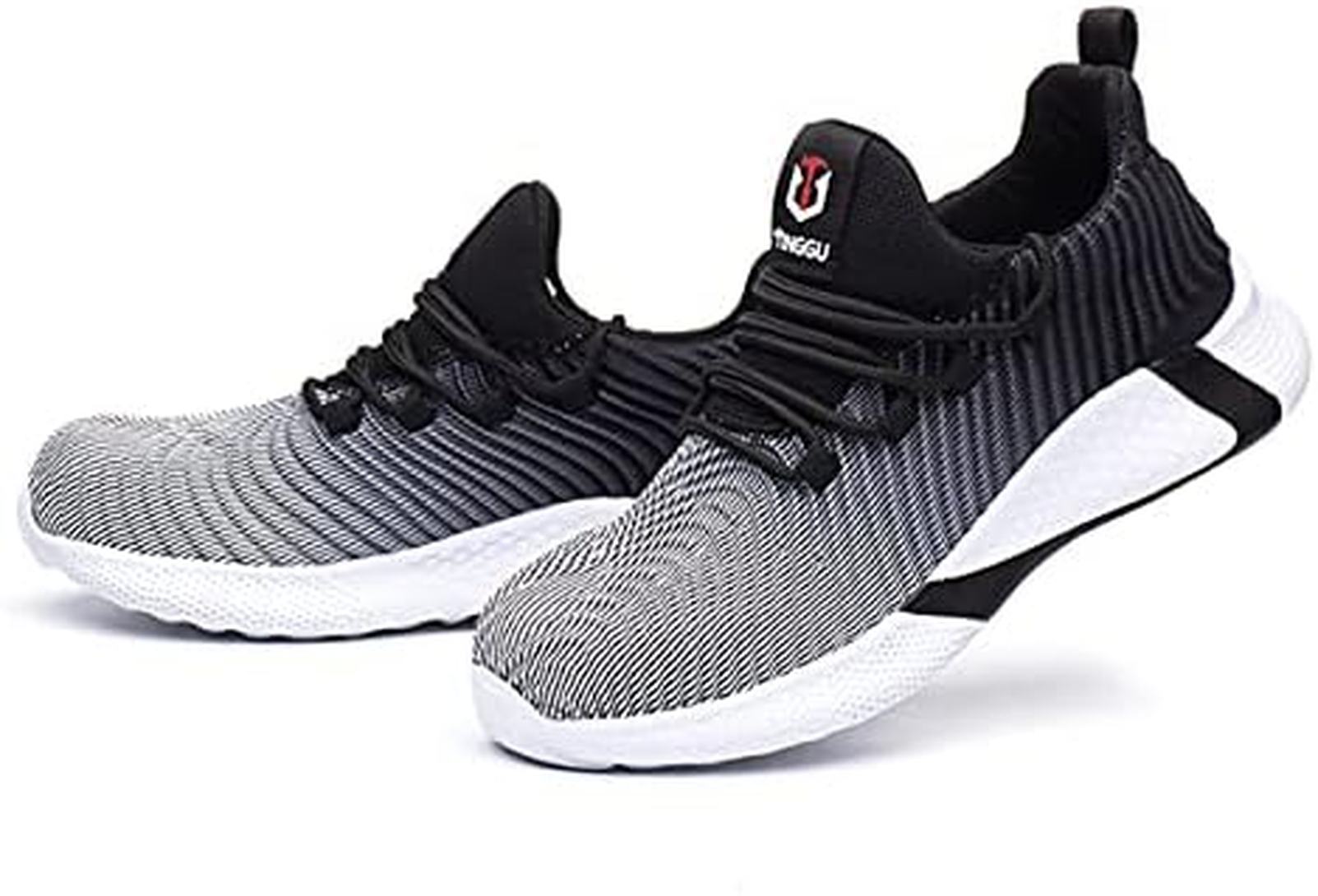 安全靴 鋼つま先キャップ 作業スニーカー 工業&建設用シューズ メンズ レディース プロテクティブスニ..