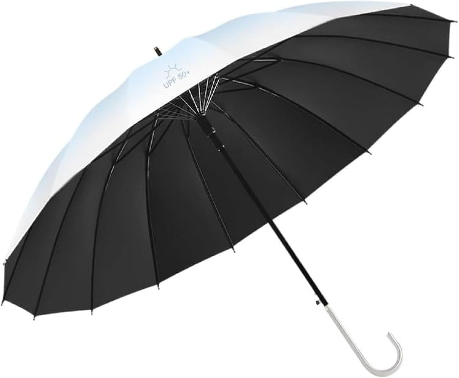 長傘 雨傘 日傘 グラデーション 16本骨 軽量 ワンタッチ傘 丈夫 テフロン加工 梅雨対策 紫外線遮断 UV..