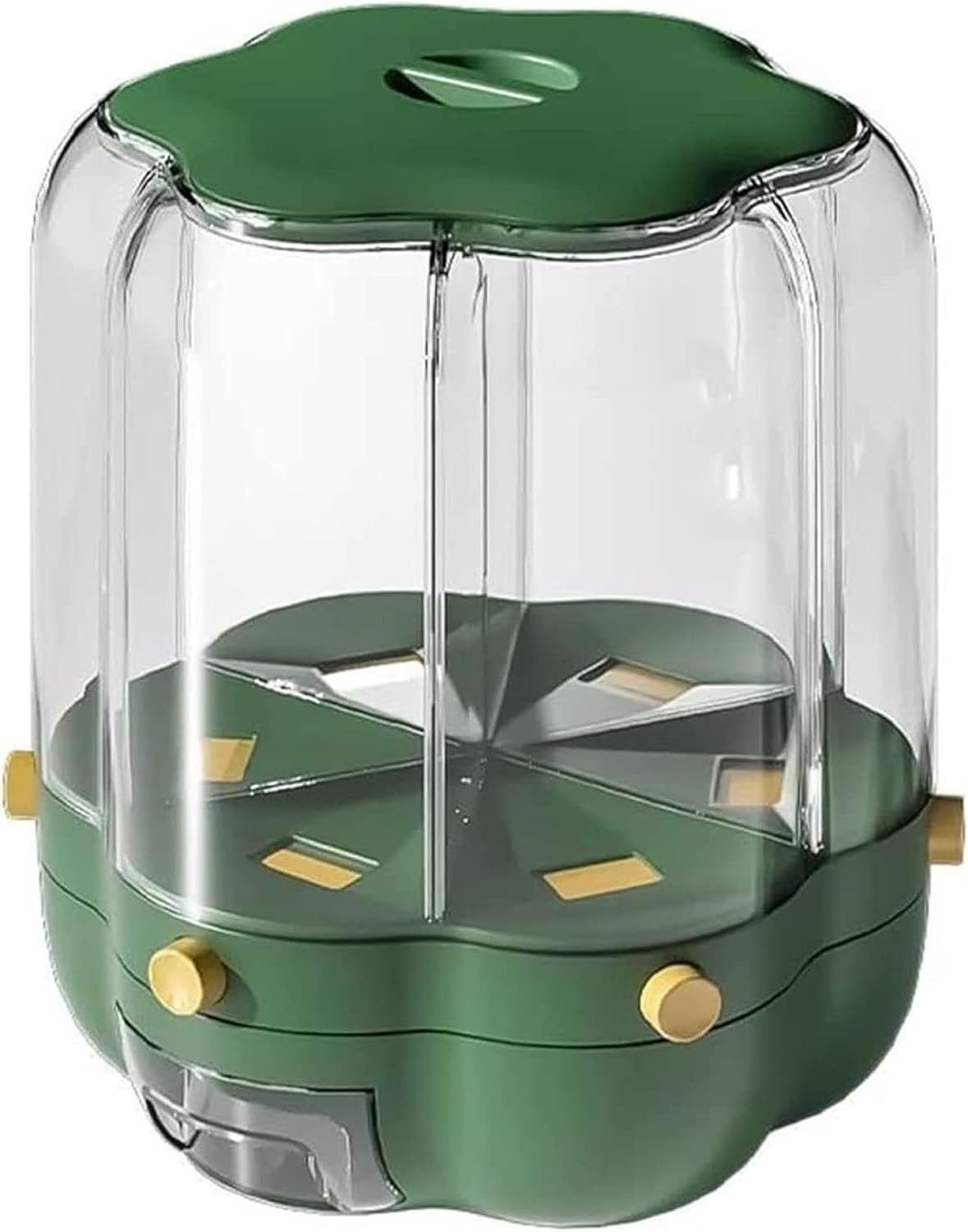 米びつ ライスストッカー シリアルコンテナ 残量可視 回転式穀物収納ビン 分離およびシール 米びつ 米..