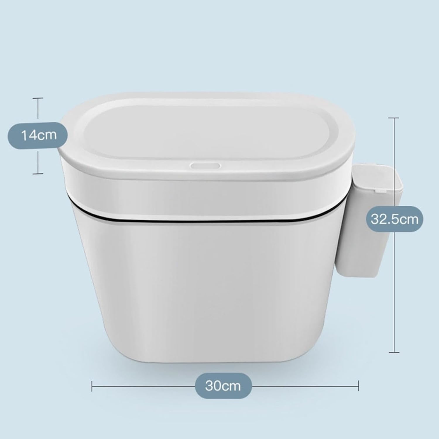 ゴミ箱 ふた付き 10L ダストボックス 角型 プッシュ式 ごみ箱 スリム おしゃれ 抗菌 消臭 密閉 音無し 部屋 キッチン リビングルーム トイレ 浴室 オフィス用 プラスチック [2]