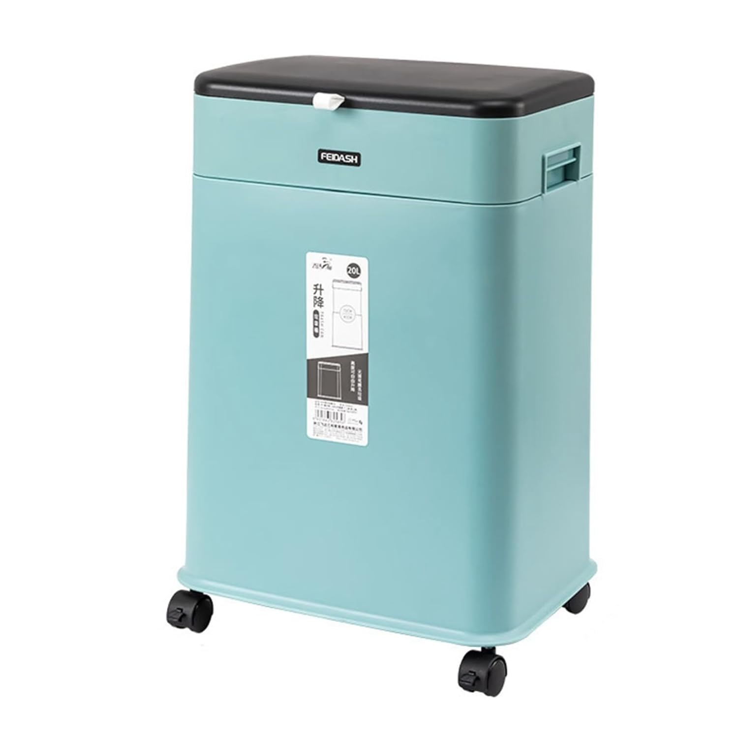 ゴミ箱 ふた付き 20L ダストボックス 角型 ごみ箱 スリム おしゃれ リフトアップ 抗菌 消臭 密閉 音無..