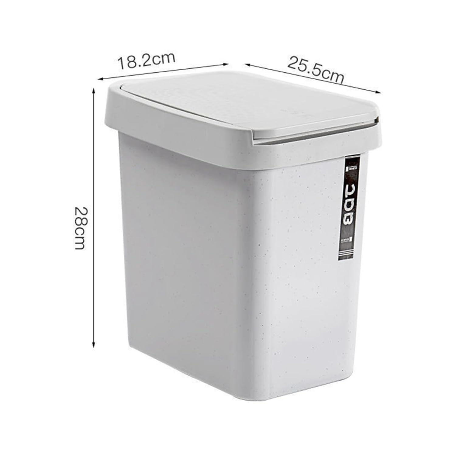 ゴミ箱 ふた付き 12L ダストボックス 角型 プッシュ式 ごみ箱 スリム おしゃれ 抗菌 消臭 密閉 音無し 部屋 キッチン リビングルーム トイレ 浴室 オフィス用 プラスチック