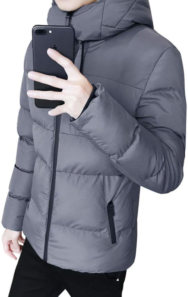 ダウン ジャケット メンズ ショート丈 大きいサイズ フード付き ダウンコート 中綿 厚手 防寒 暖かい 防寒 シンプル かっこいい カジュアル 通勤 通学 アウトドア 無地 冬服 4色選択 M-4X