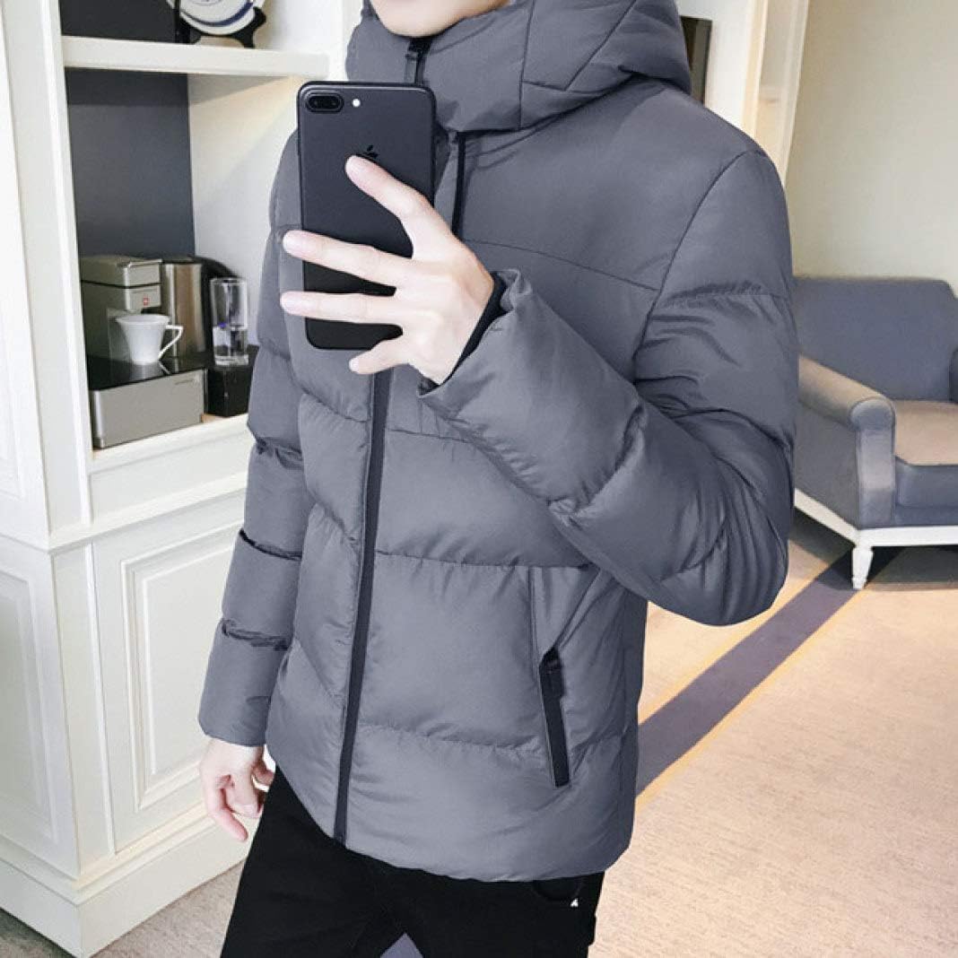 ダウン ジャケット メンズ ショート丈 大きいサイズ フード付き ダウンコート 中綿 厚手 防寒 暖かい 防寒 シンプル かっこいい カジュアル 通勤 通学 アウトドア 無地 冬服 4色選択 M-4X