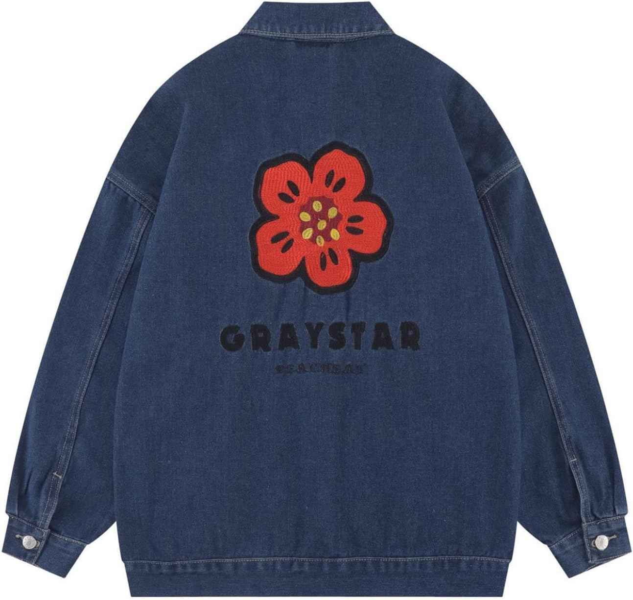 大森麗萱のメンズ ジニム ジャケット 春秋 花柄 大きいサイズ テーラード 防風 防寒 デニムコート ジーストレッチ スリム カッコイイ おしゃれ 合わせやすい 通勤 通学 お出かけ｜アングル3
