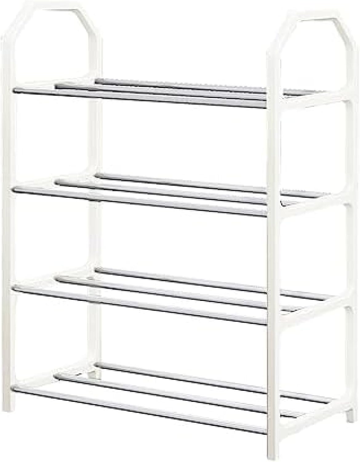 シューズラック シューズホルダー シューズ収納 据え置き型 四段 靴置き 下駄箱収納 靴収納 玄関収納 6..